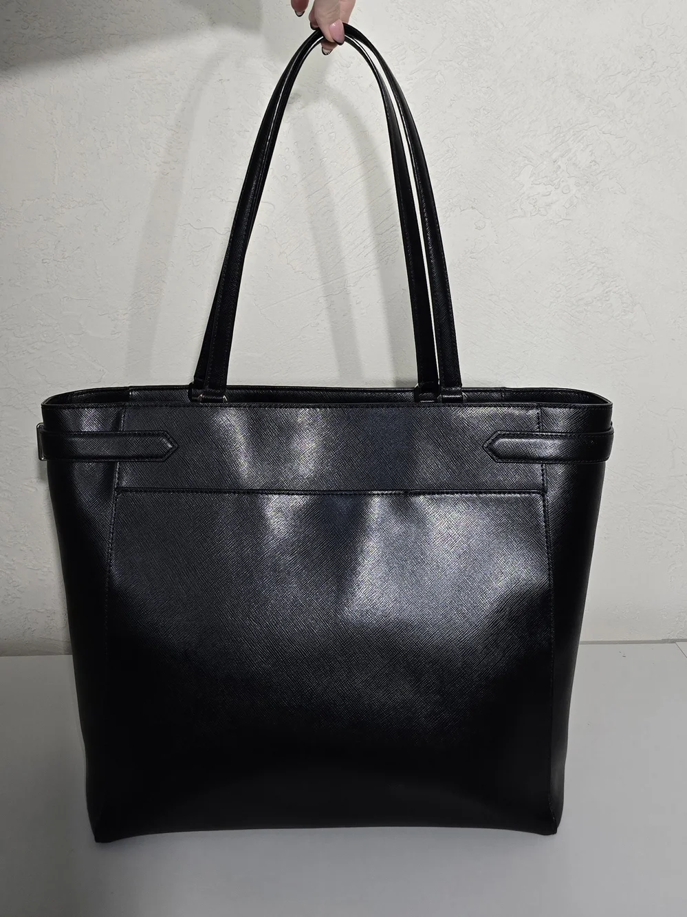 kate spade Black Leather Staci Laptop Tote
